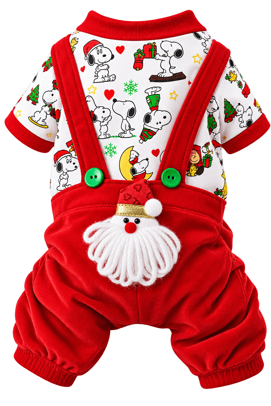 Disfraz navideño rojo para mascota