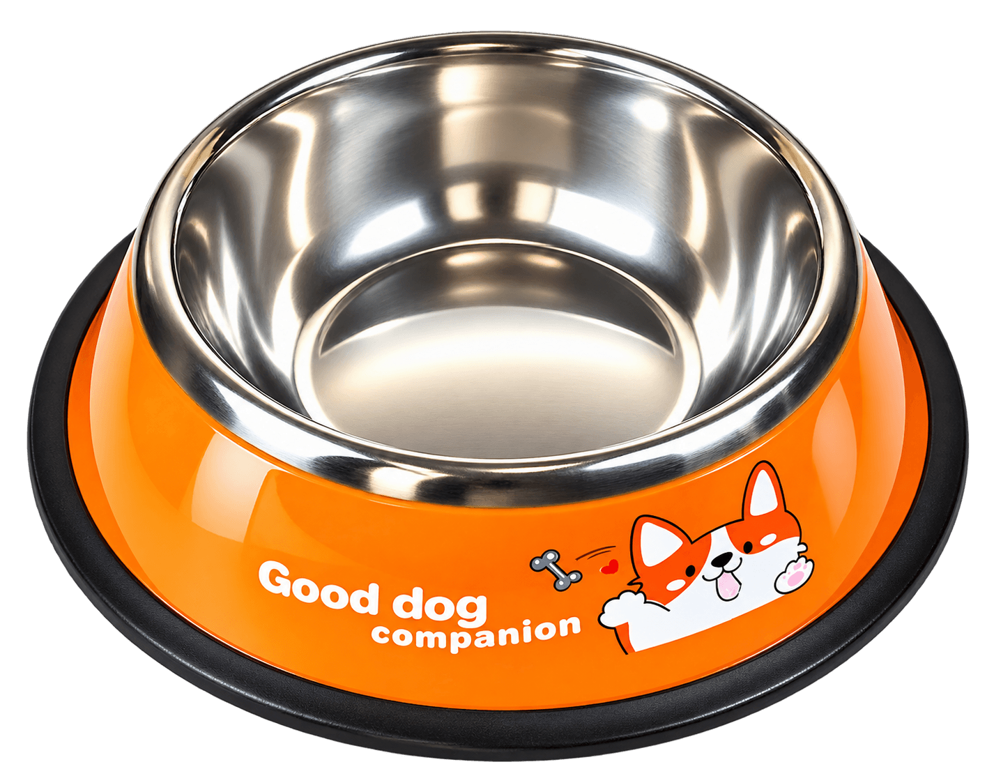 Tazón naranja “Good dog companion”
